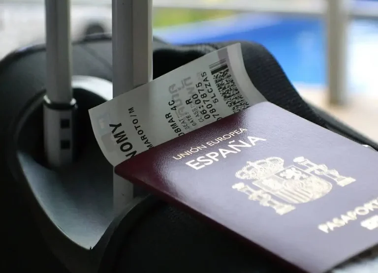 Passport and boarding pass ready for travel