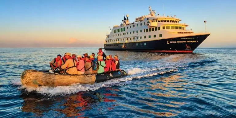 luxury expedition small ship Galapagos landing